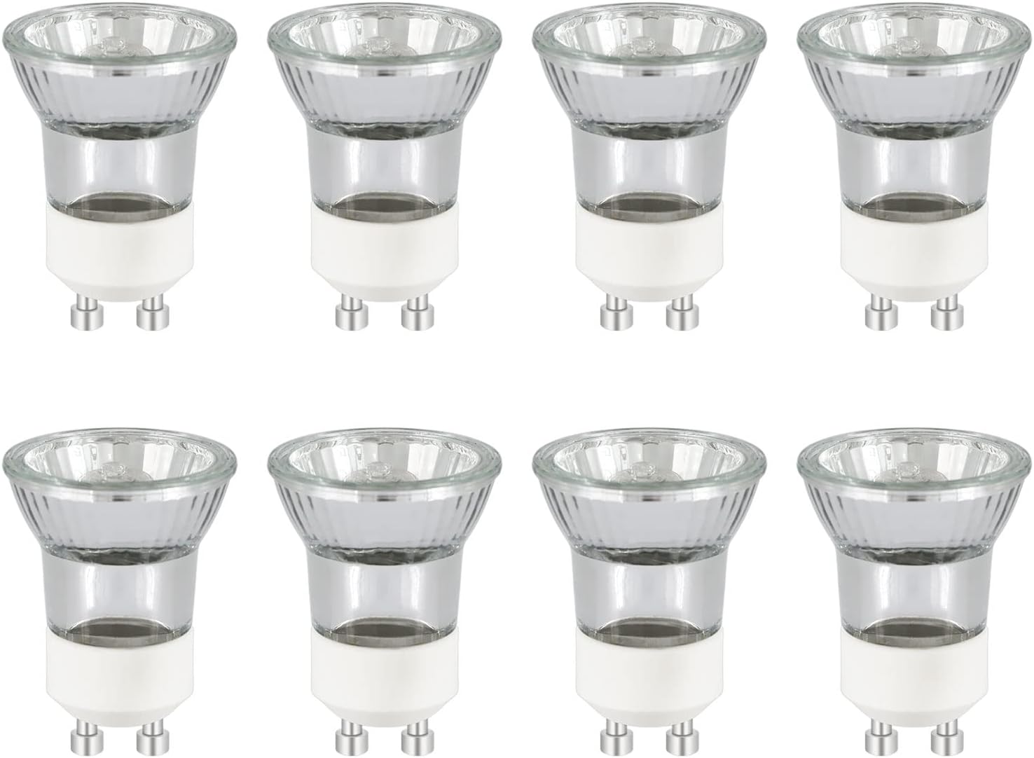 8er-pack Gu10/mr11 35w Dimmbare Halogenlampen, Warmweiß 2800k, 45° Abstrahlwinkel Für Innen- Und Schaufensterbeleuchtung