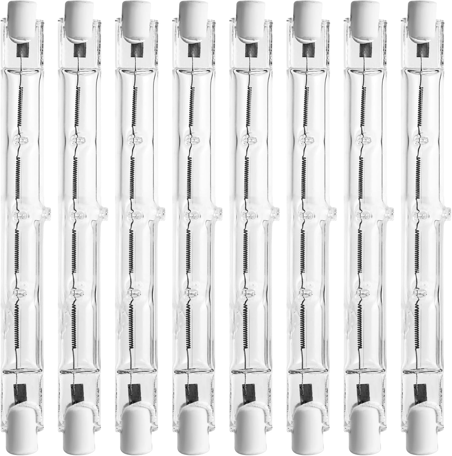 R7s 118 Mm 500 W Warmweiße, Dimmbare Halogenlampe Für Innen- Und Außenbeleuchtung, Zuhause Und Büro, 8er-pack