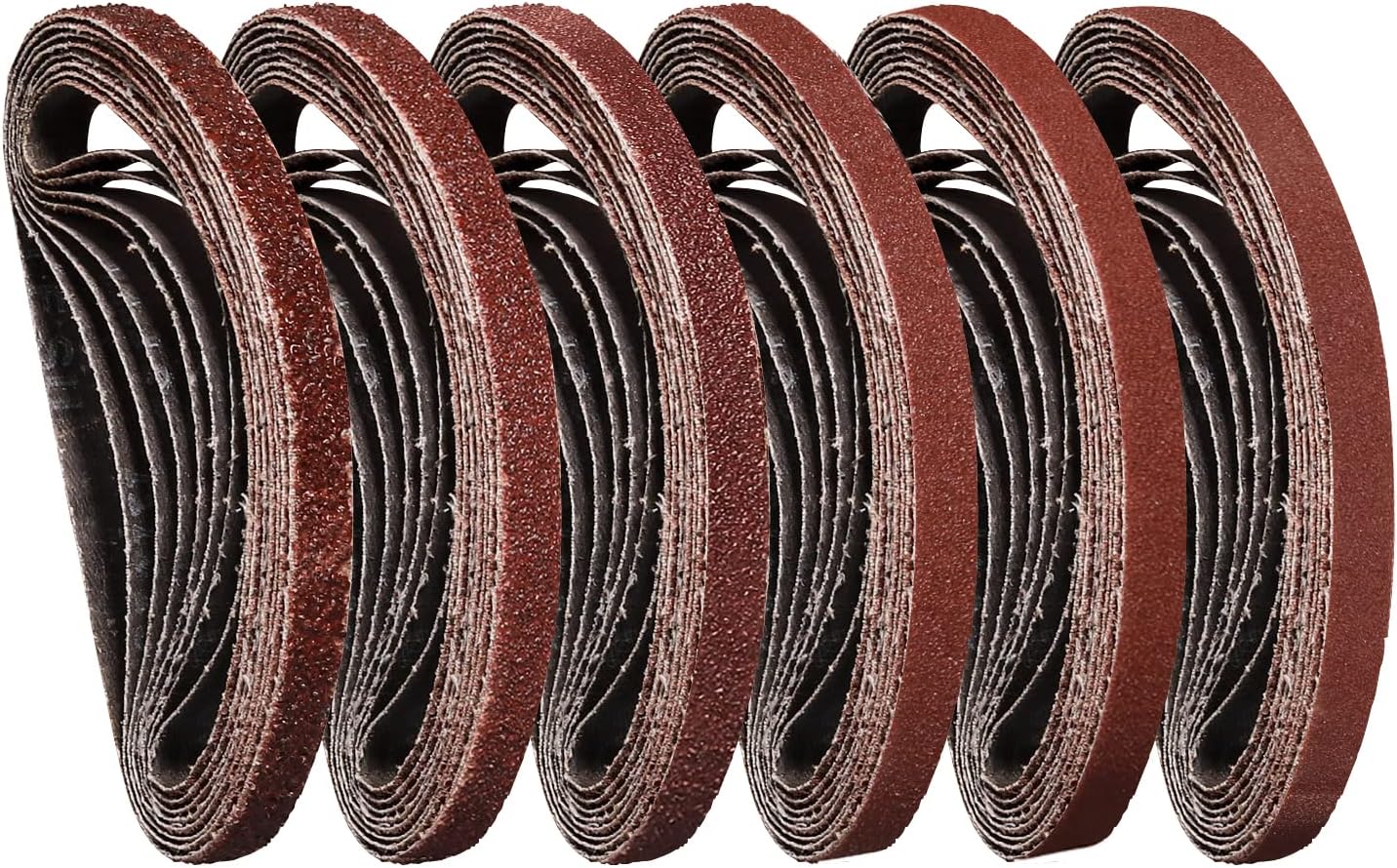 10 X 330 Mm Aluminiumoxid-schleifbänder, 30er-packung, Körnung 40–240, Zum Schleifen Von Holz, Metall Und Kunststoff