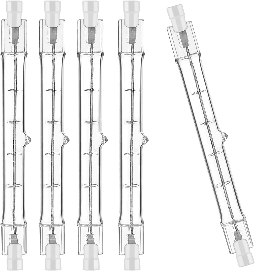 R7s 118 Mm 150 W Warmweiße, Dimmbare Halogenlampe Für Innen- Und Außenbeleuchtung, 5er-pack