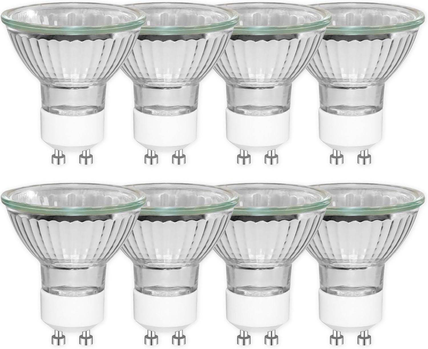 Gu10 35w Halogenlampe, 8er-pack, Dimmbar, Warmweiß 2800k, Mr16-spot, 45° Abstrahlwinkel, Für Den Innenbereich