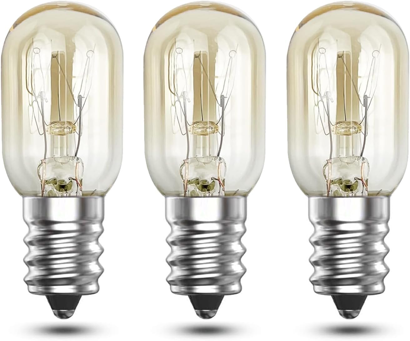 E14 Warmweiße, Dimmbare Glühbirne (2700 K), Hitzebeständig Bis 300 °c, Für Backofen, Mikrowelle, Salzkristalllampe Und Kühlschrank, 3er-pack