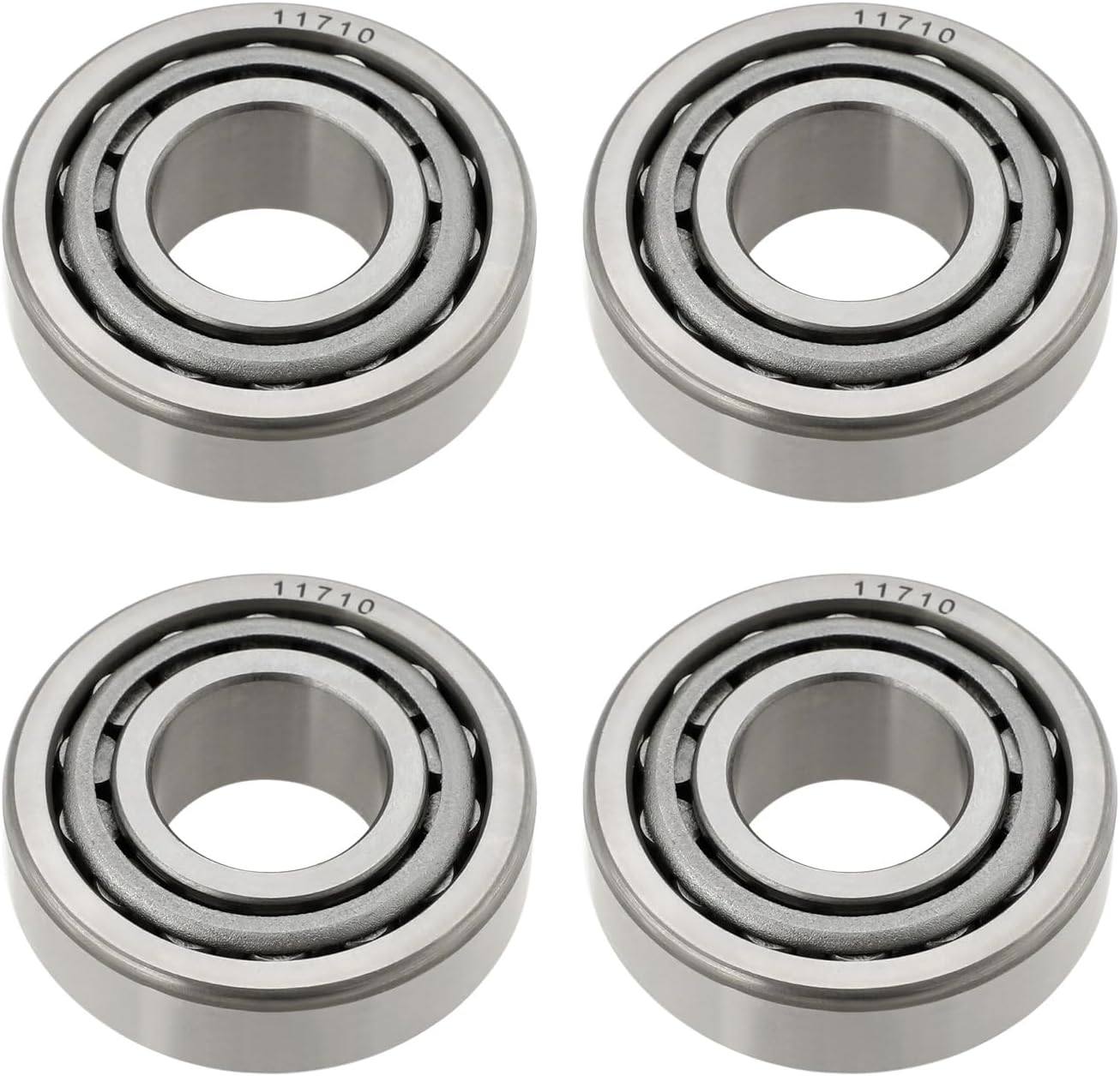 Satz Mit 4 Kegelrollenlagern Aus Stahl 17x40x15mm Mit Doppelter Dichtung Zur Reibungsreduzierung Für Automobil- Und Industriemaschinen