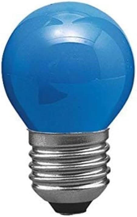 E27 Kugellampe – 1 Stück – Mattiertes Blaues Glas – 25 W Ambientebeleuchtung – Für Kronleuchter Und Nachtlichter – 70 X 45 Mm