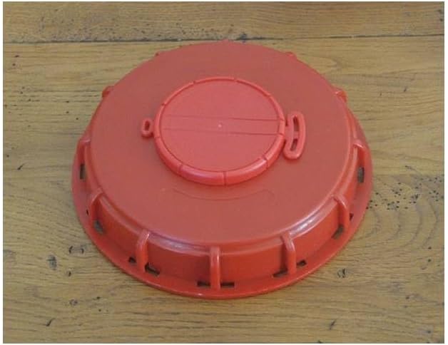 15 Cm Roter Hdpe-deckel Für 1000-liter-tank, 6 Cm Zentrale Öffnung, Uv-beständig, Für Industrielle Anwendungen
