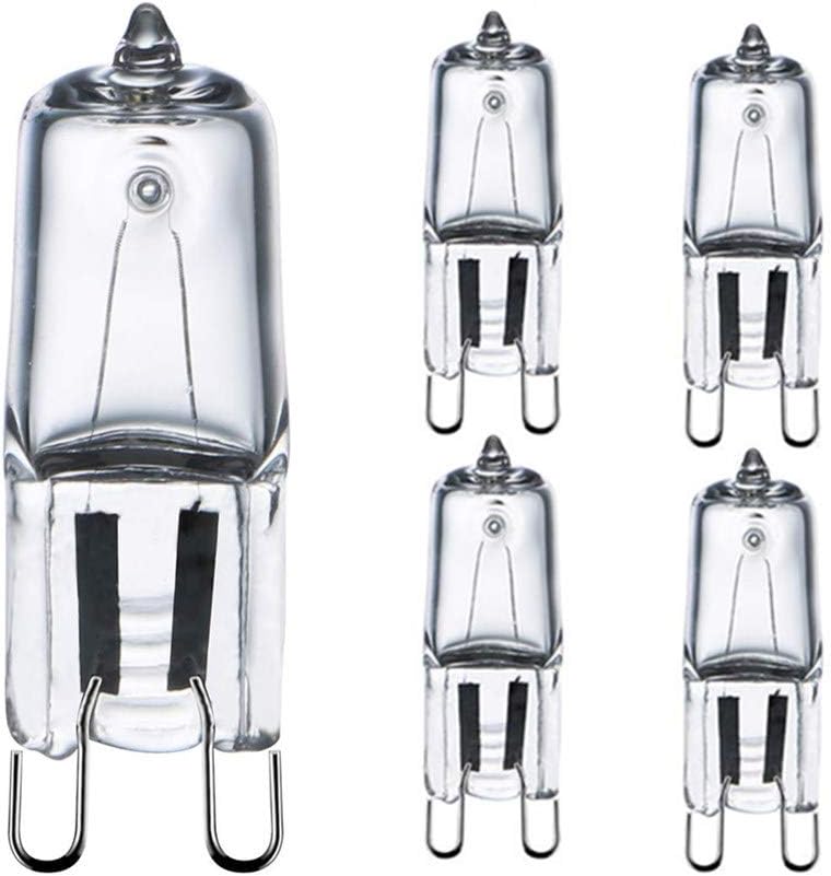 G9 60w Halogenlampe – 5er-pack – Klarglas – Helle Beleuchtung – Für Backofen Und Dunstabzugshaube – Warmweiß