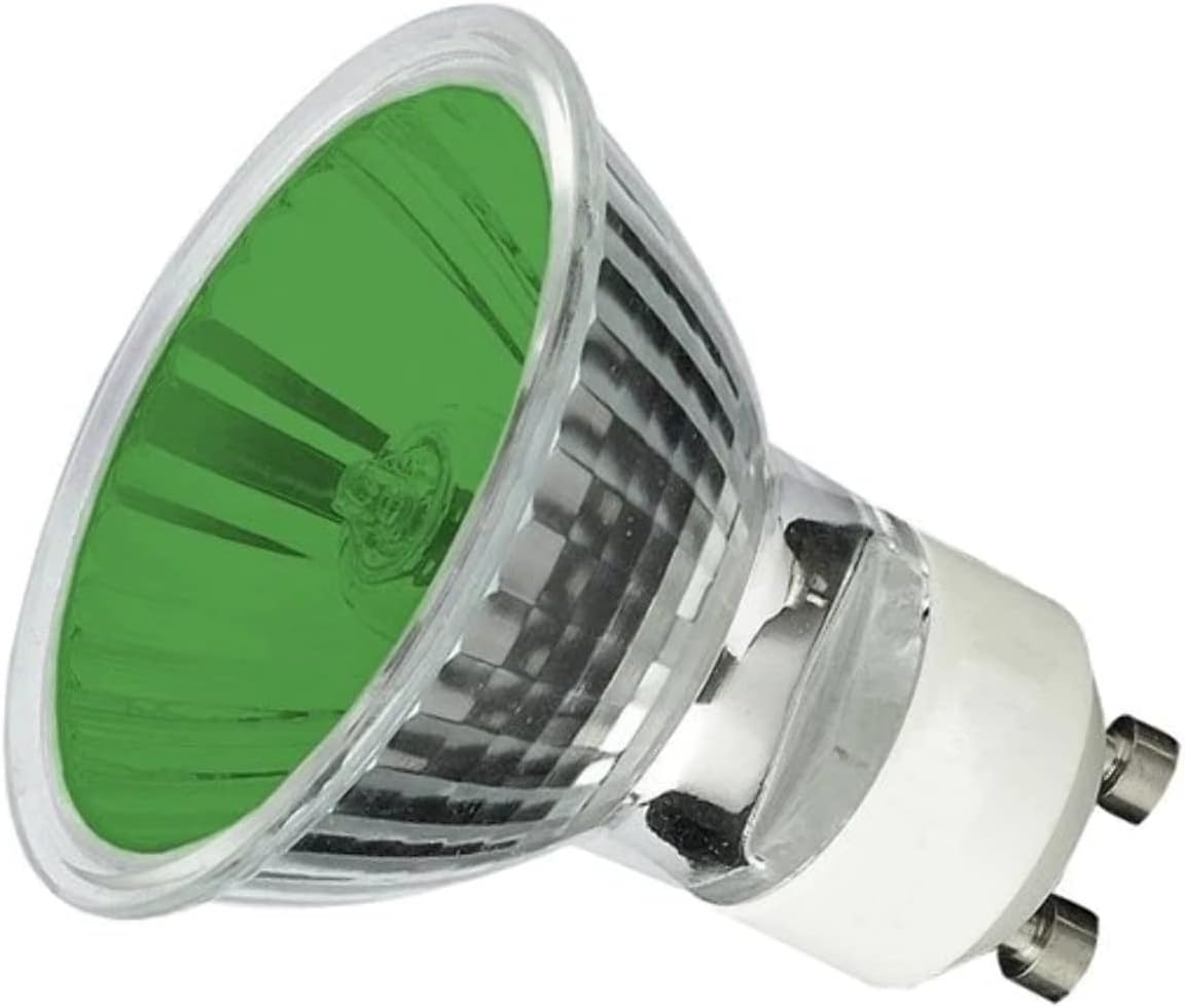 Grüne Gu10-lampe – 1 Stück – Farbglas – Dimmbar – Für Wohnzimmer Und Küche – 50 W, 240 V