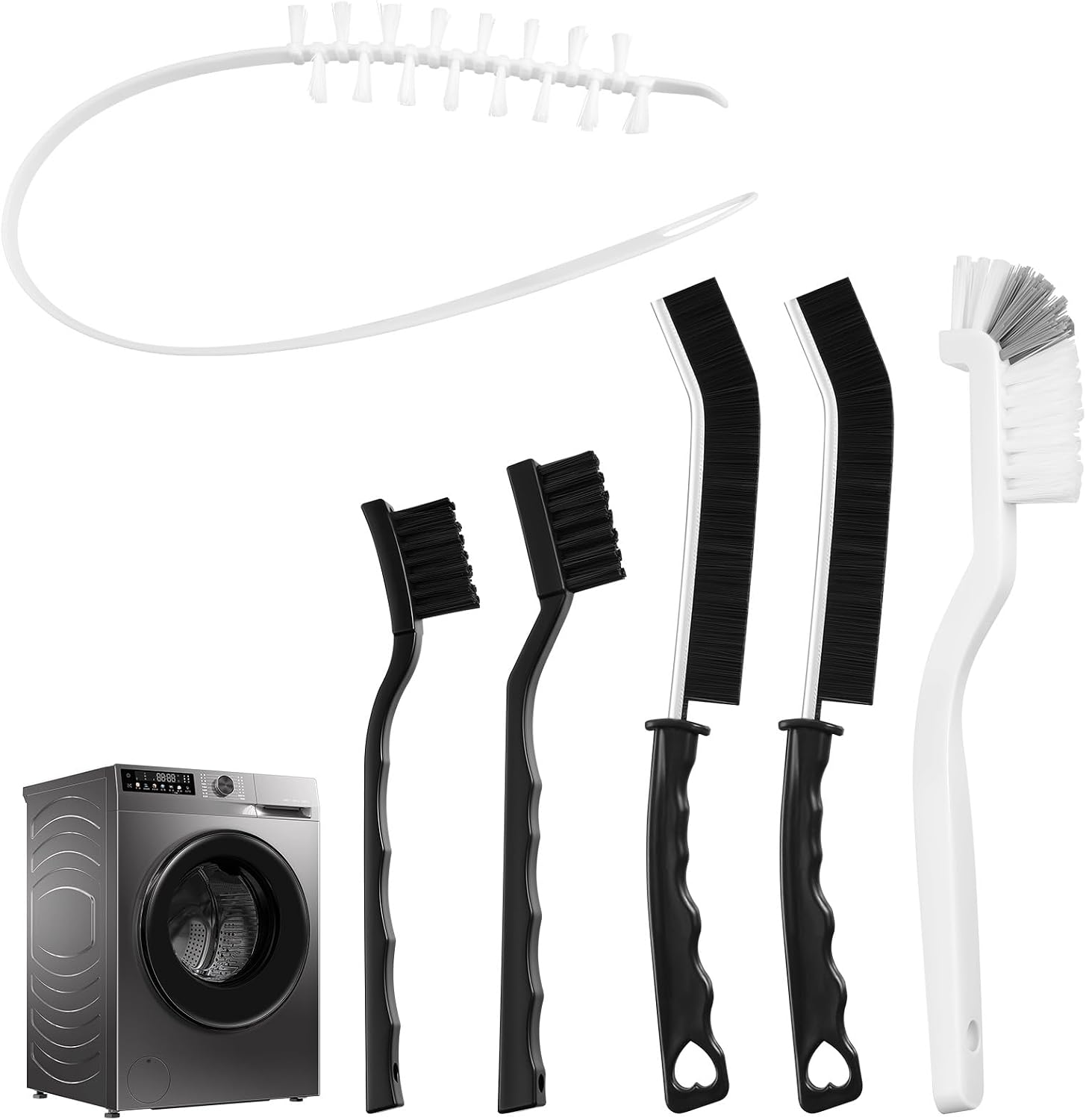 Set Mit 6 Dachrinnenbürsten, Fugenbürsten, Reinigungsbürsten Für Waschmaschinen, Küchen, Badezimmer, Toiletten, Fenster Und Fugen