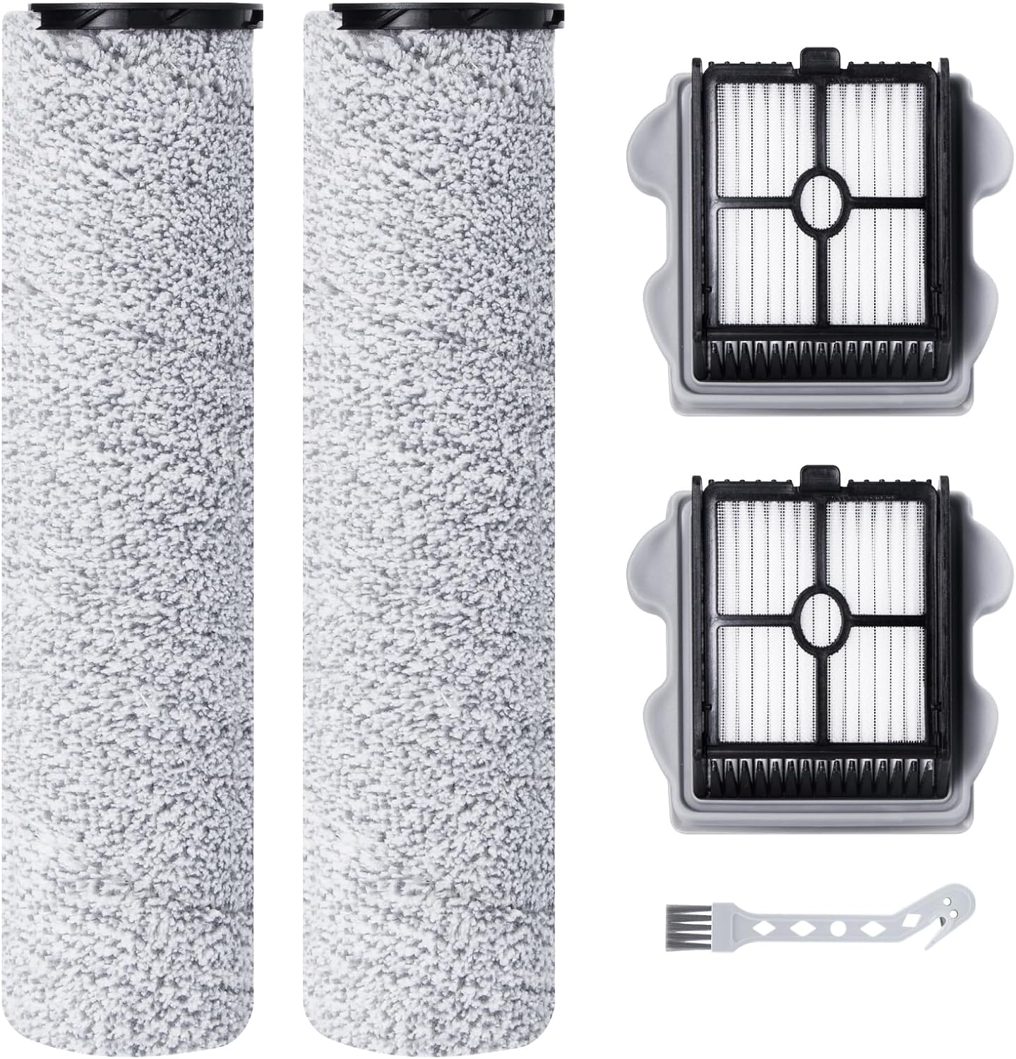 Bürstenwalze Und Hepa-filter – 2 Stück + 2 Filter – Nylon – Für Nass- Und Trockensauger – Hartböden Und Teppiche