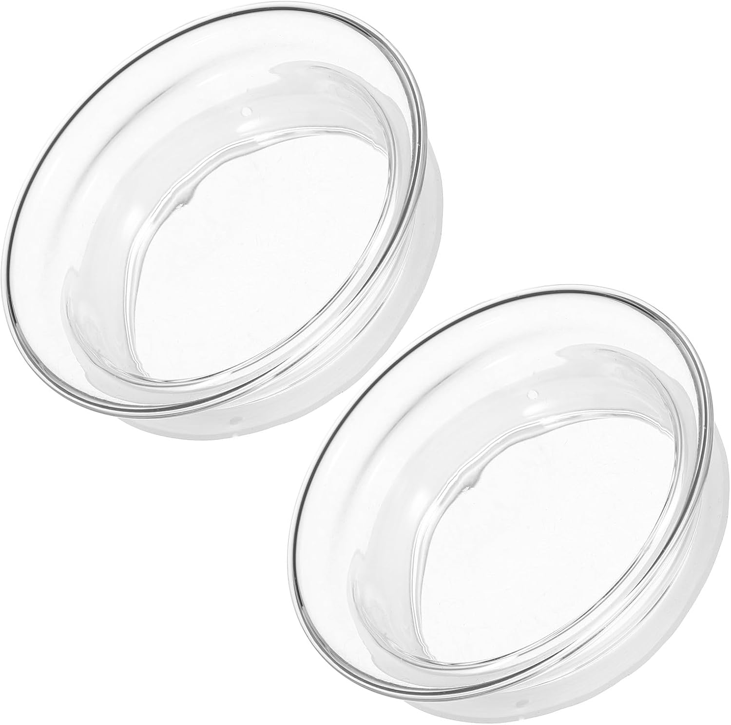 Kannendeckel – 2er-set – Glas Und Silikon – Auslaufsicher – Für Karaffe Und Wasserkocher – 8,80 Cm