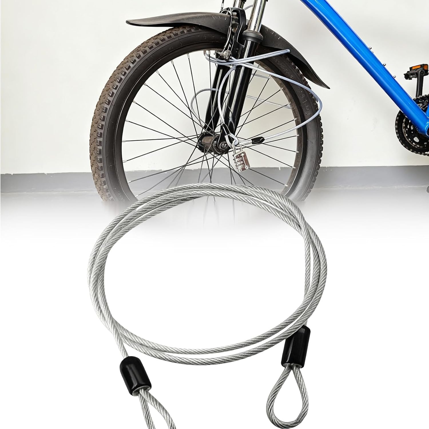 Diebstahlsicherungskabel – 1 Stück – Edelstahl – Erhöhte Sicherheit – Fahrrad, Garten, Garage – 3 Meter