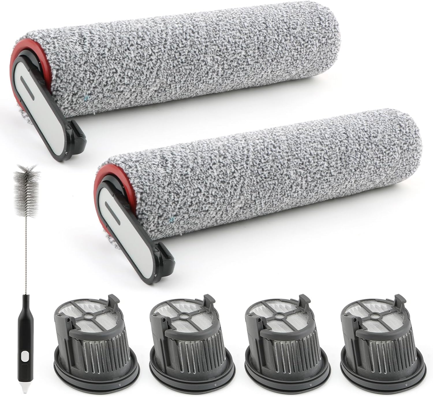 Dreame H14 Zubehörset – 2 Mikrofaser-walzenbürsten – 4 Hepa-filter – 1 Reinigungsbürste – Für Nass- Und Trockensauger