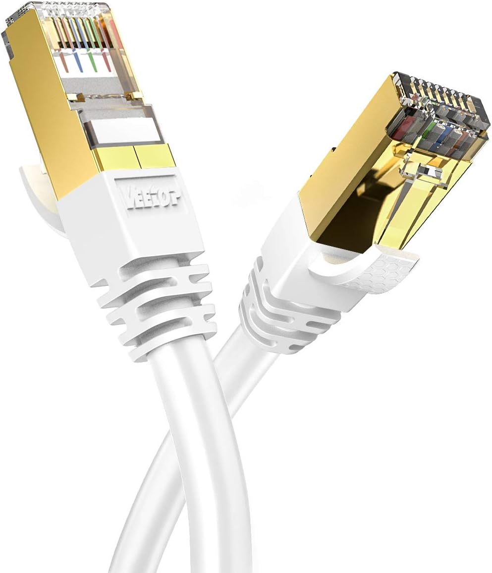 Cat-8-ethernetkabel – 0,25 M Bis 50 M – Reines Kupfer – 40 Gbit/s, 2000 Mhz – Für Router, Ps5, Xbox, Fernseher