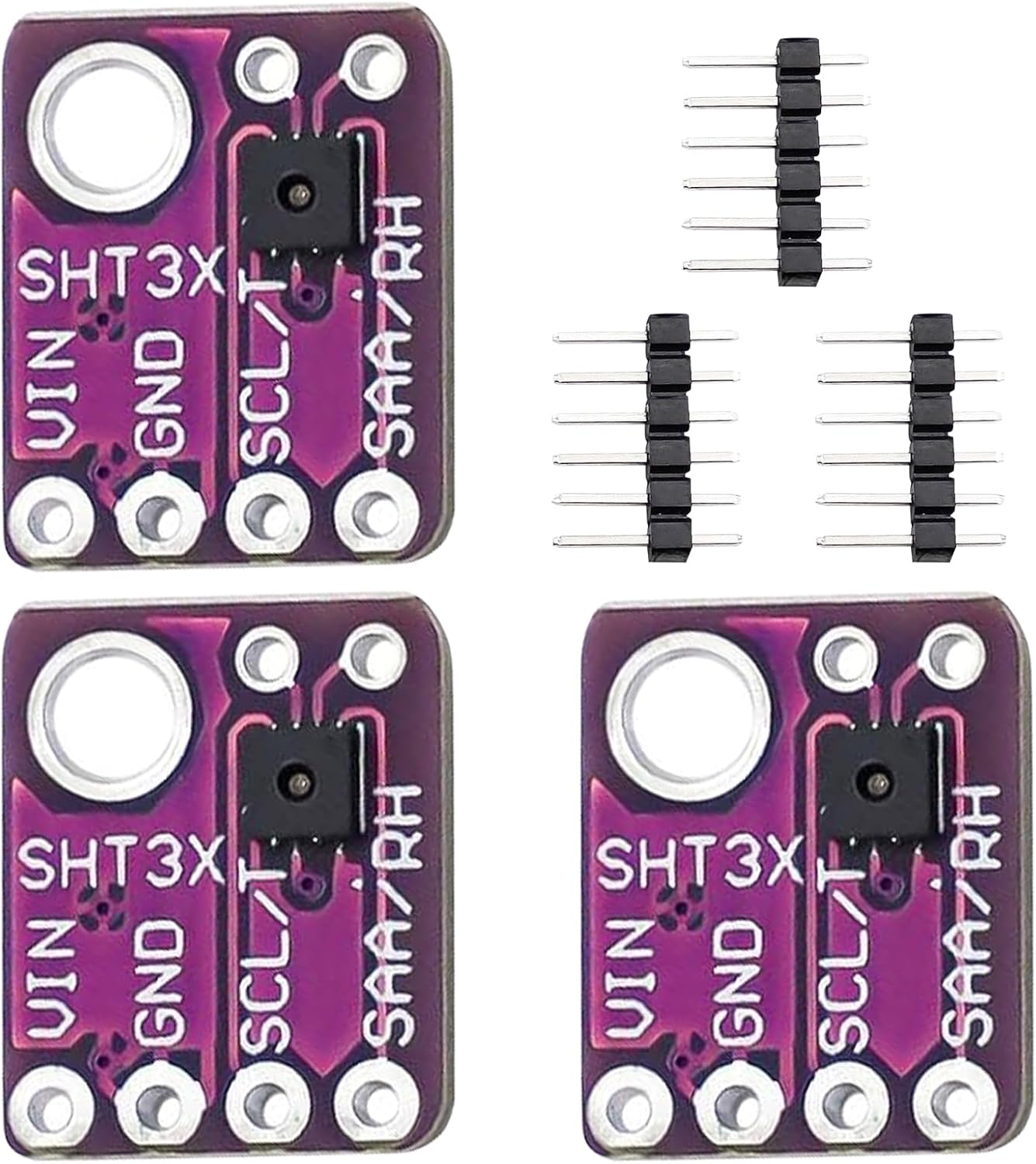 Sht31-d Temperatur- Und Feuchtigkeitssensormodul – 3 Stück – I2c-schnittstelle – Dc 2,4–5,5 V – Für Arduino Und Raspberry Pi