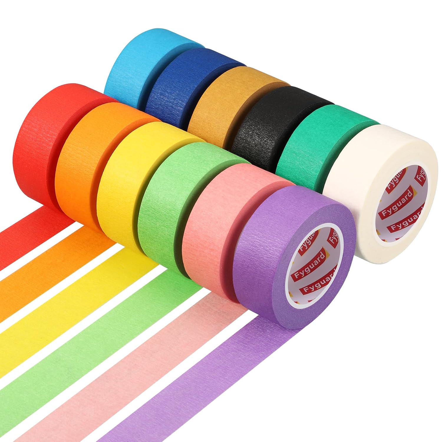 Masking Tape – 12 Rollen – Krepppapier – Dekorativ Und Abreißbar – Für Scrapbooking Und Diy-projekte – 23 Mm X 13 M