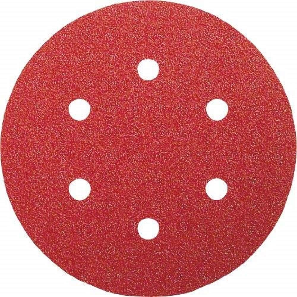 Schleifscheiben – 5er-pack – Durchmesser 150 Mm – Körnung 80 – 6 Löcher – Für Exzenterschleifer