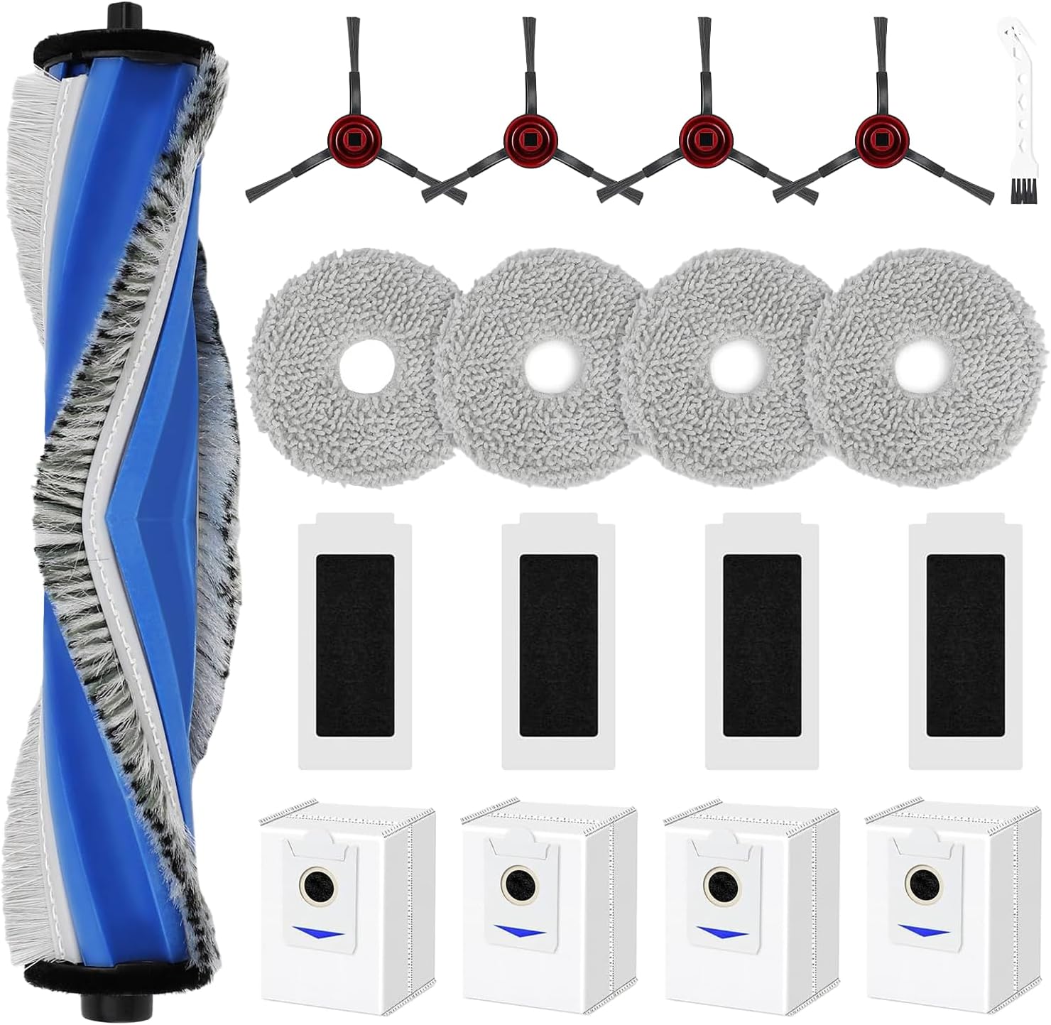 Deebot T30s 18-teiliges Ersatzteilset – Bürste, Filter, Beutel, Wischmopp – Zubehör Für Saugroboter