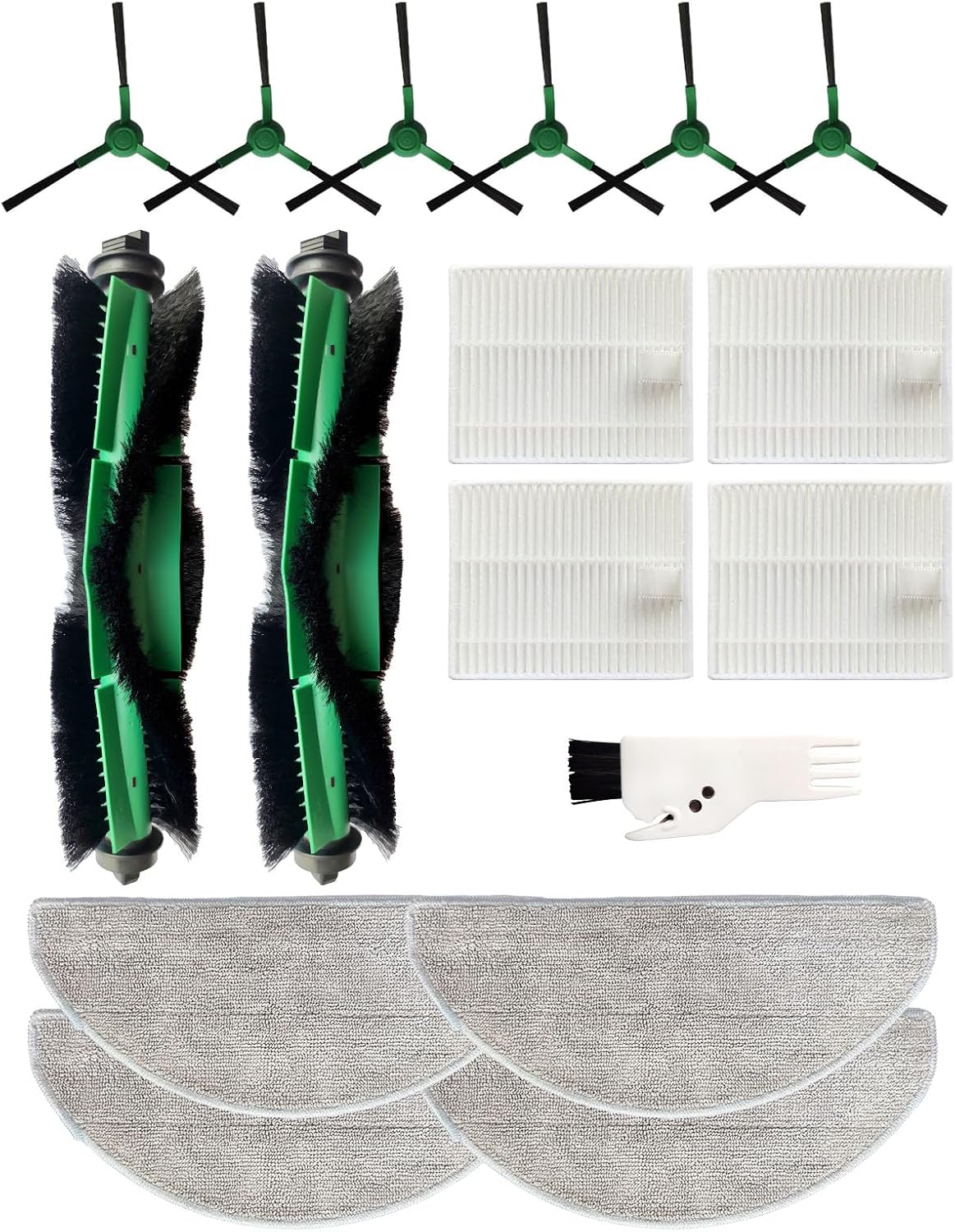 17-teiliges Roomba-zubehörset – Bürsten, Filter, Tücher – Kompatibel Mit Y0112 Und Y0140