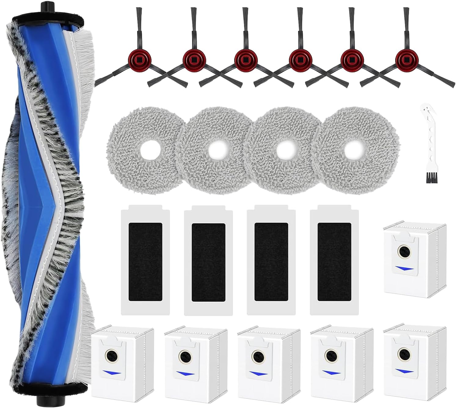 Deebot T30 Omni 22-teiliges Zubehörset – Bürste, Filter, Beutel, Wischmopp