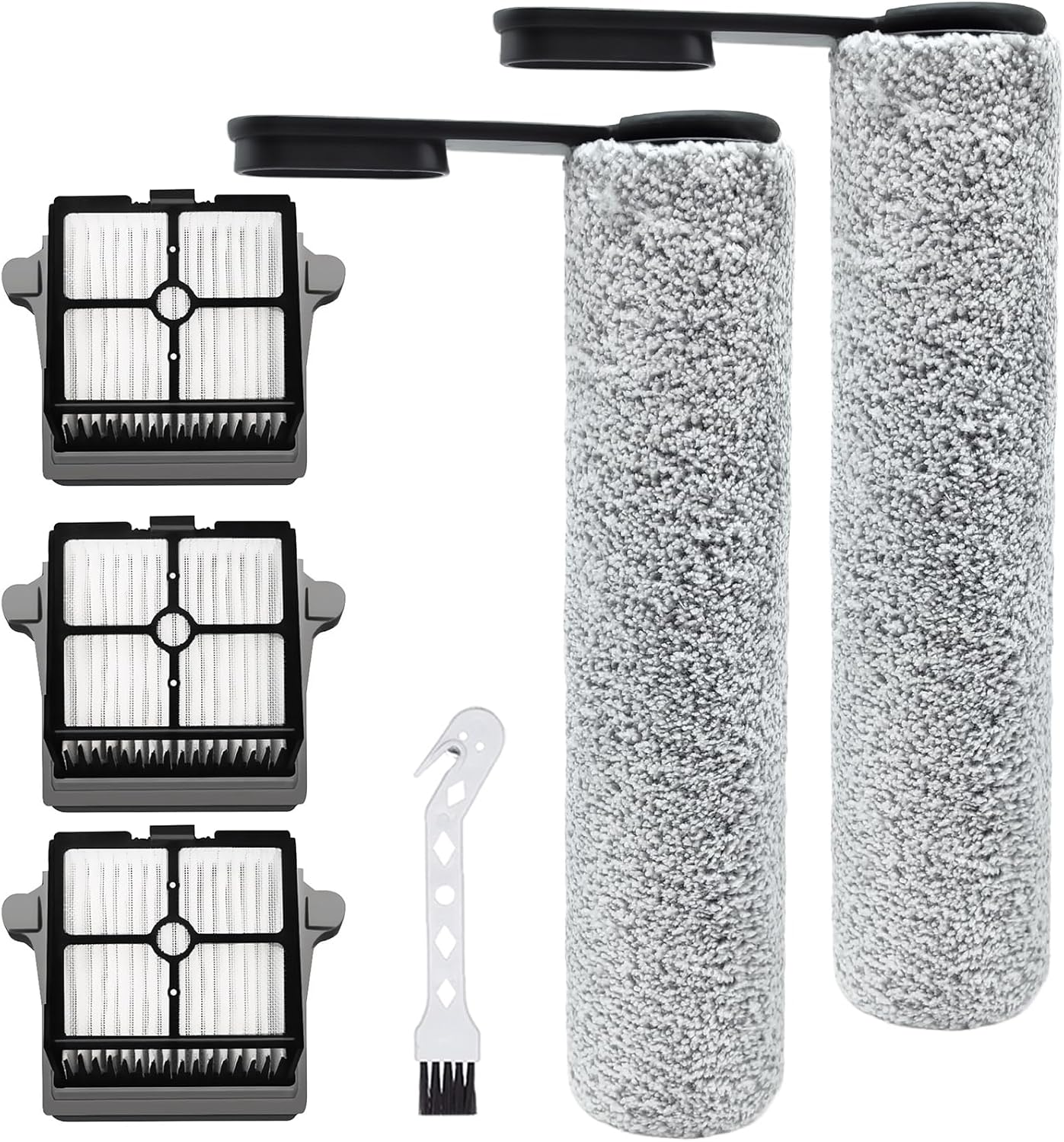 Tineco Zubehörset – 2 Bürstenwalzen + 3 Hepa-filter – Mikrofaser Für S7 Pro Und S6
