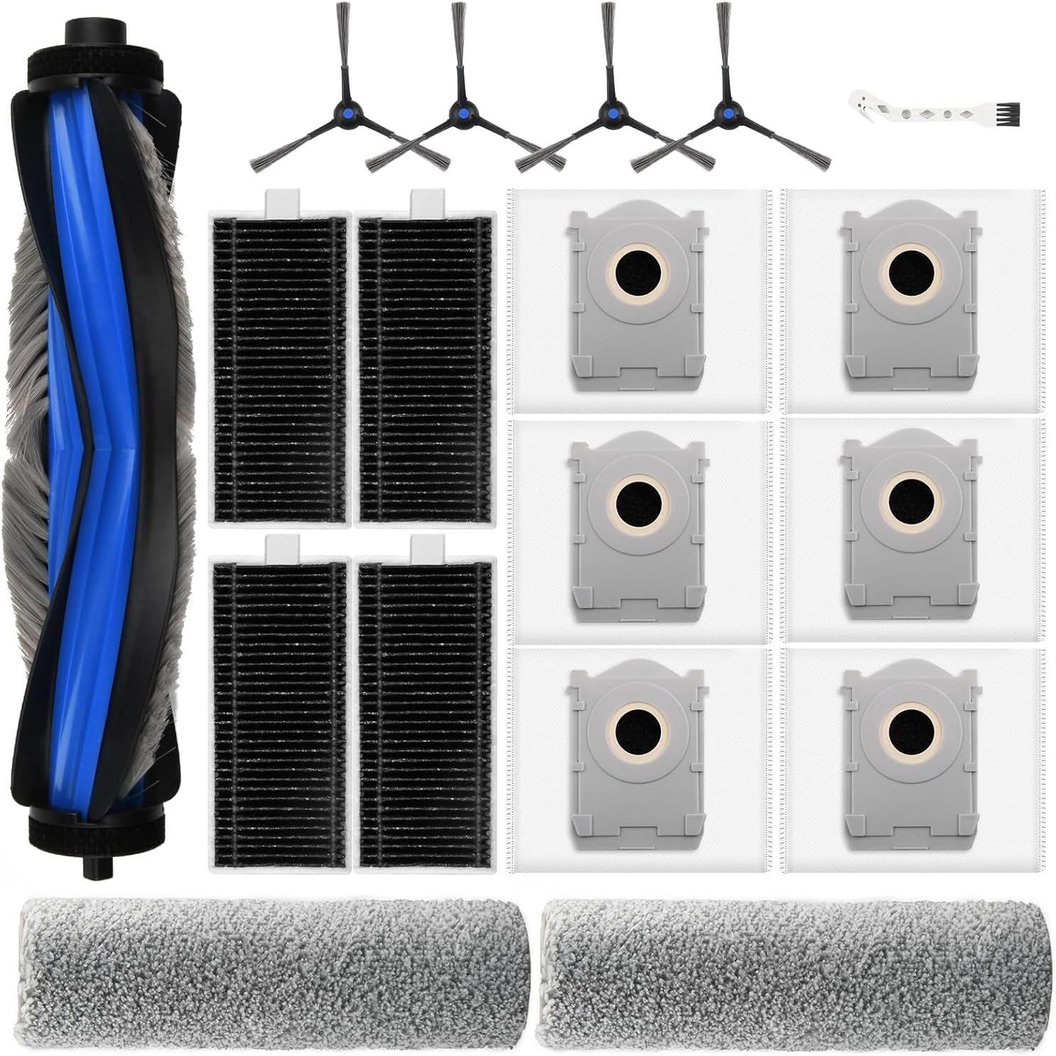 18-teiliges Zubehörset Für Ecovacs Deebot X8 Pro Omni – Bürste, Walze, Filter, Beutel