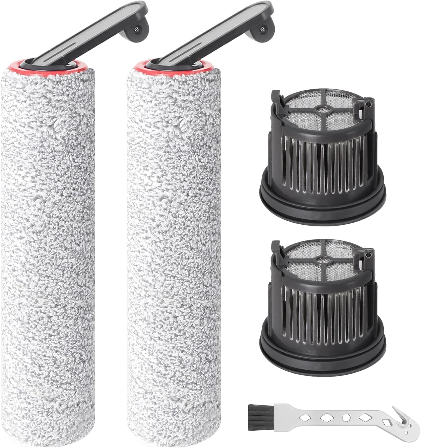 Bürstenwalze Und Hepa-filter – 2+2+1 – Nylon Und Schaumstoff – Für Die Dreame H14-serie – Reinigung Von Hartböden Und Teppichen