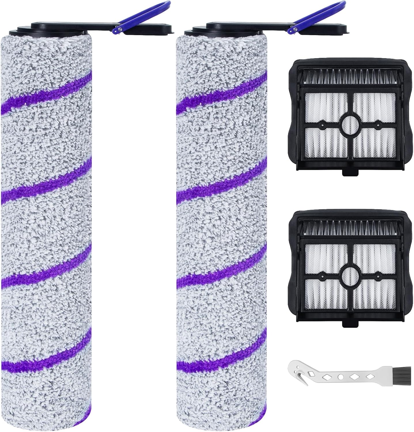 Bürstenwalze Und Hepa-filter – 2er-pack + 1 Bürste – Für Rowenta X-clean 10 Narwal S20 Pro