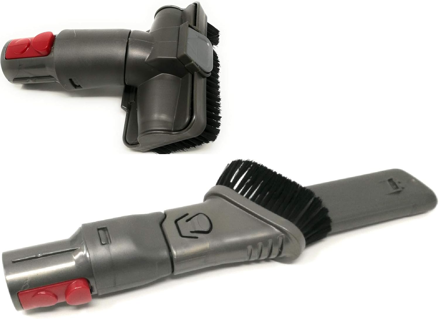 Fugendüsen-set – 2-teilig – Kunststoff – Weiche Und Verschiebbare Bürste – Für Dyson V7 Bis Gen5 – 100 Mm Und 250 Mm