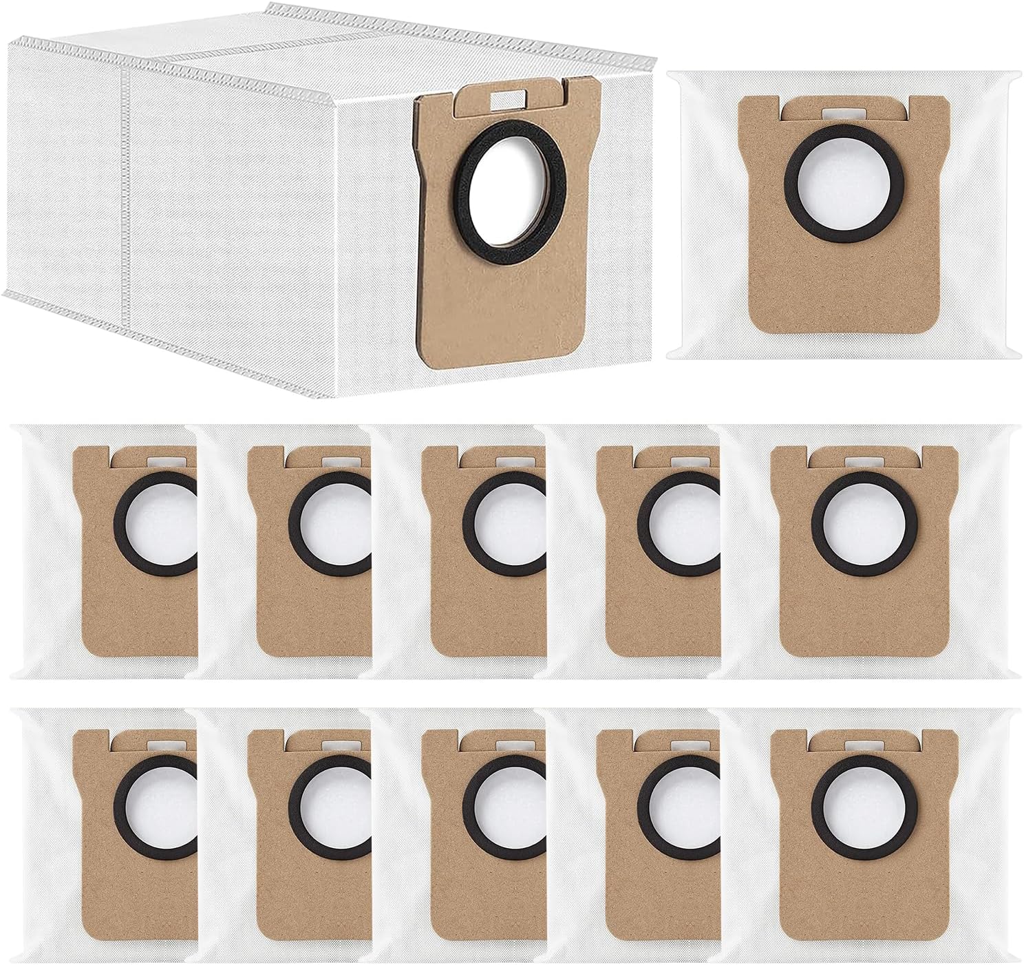 Staubbeutel – 12 Stück – Vliesstoff – 99 % Filtration – Für Dream- Und Xiaomi-saugroboter – 3,2 L