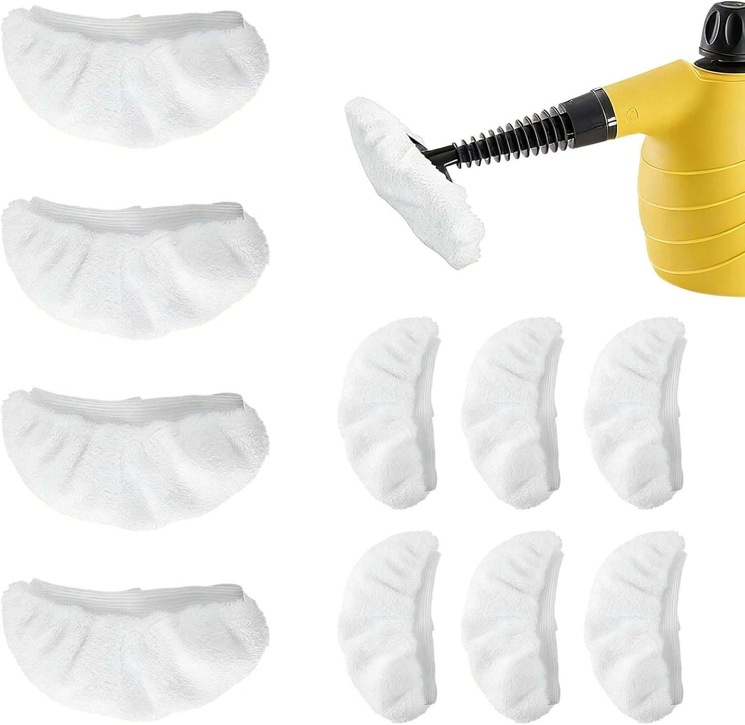 Dampfreiniger-pads – 10 Stück – Mikrofaser – Waschbar Und Wiederverwendbar – Für Böden Und Verschiedene Oberflächen – 14 X 7 Cm