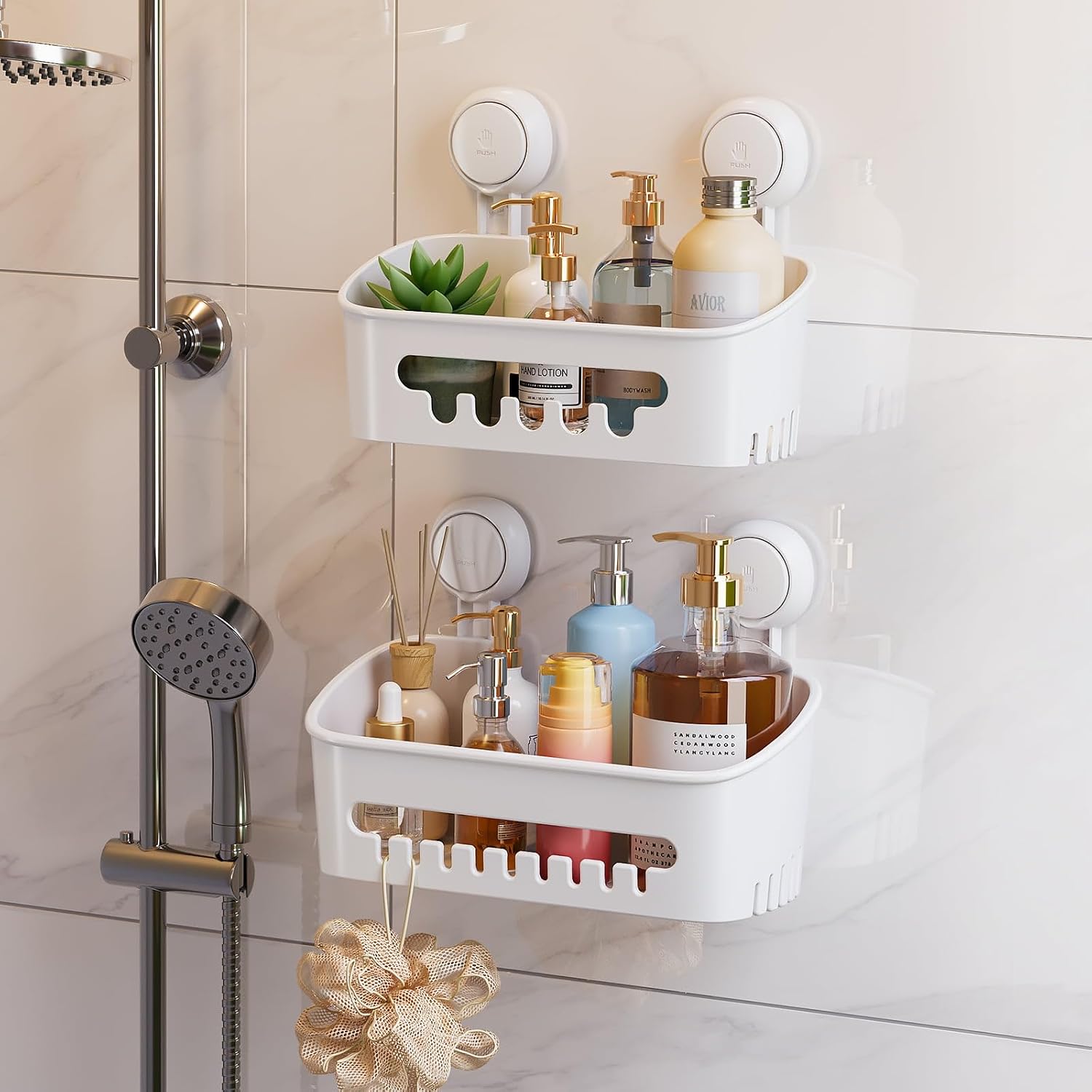 Duschablage Mit Saugnapf – 1 Stück – Abs-kunststoff – Schräger Wasserablauf – Für Bad Und Küche – Kein Bohren Erforderlich