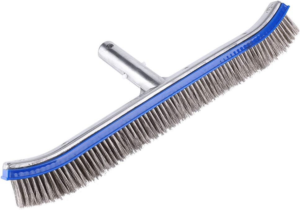 Reinigungsbürste – 1 Stück – Aluminium Und Edelstahl – Korrosionsbeständig – Für Schwimmbad Und Spa – 44 X 16 Cm