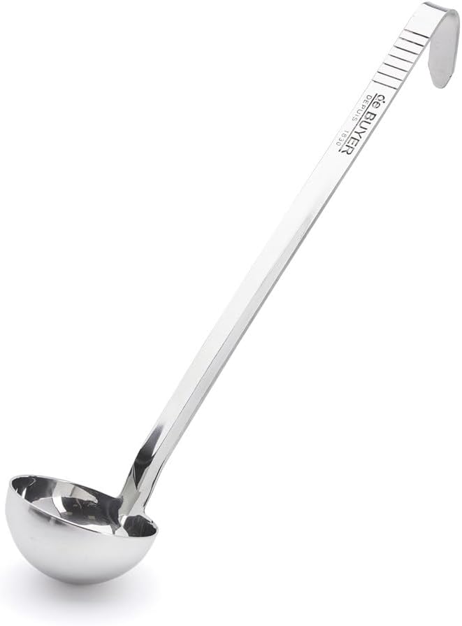 Schöpfkelle Aus Edelstahl – 1 Stück – Edelstahl – Ergonomischer Griff – Profiküche – Durchmesser 8 Cm