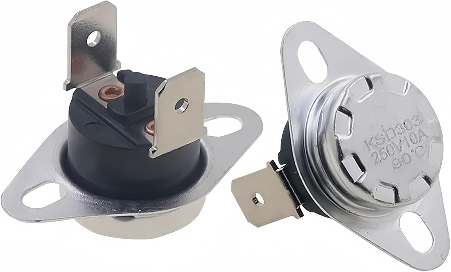 Ksd303 Thermostat – 1 Stück – Edelstahl – Manuelle Rückstellung 125 °c – Haushaltsgeräte – Normalerweise Geschlossen