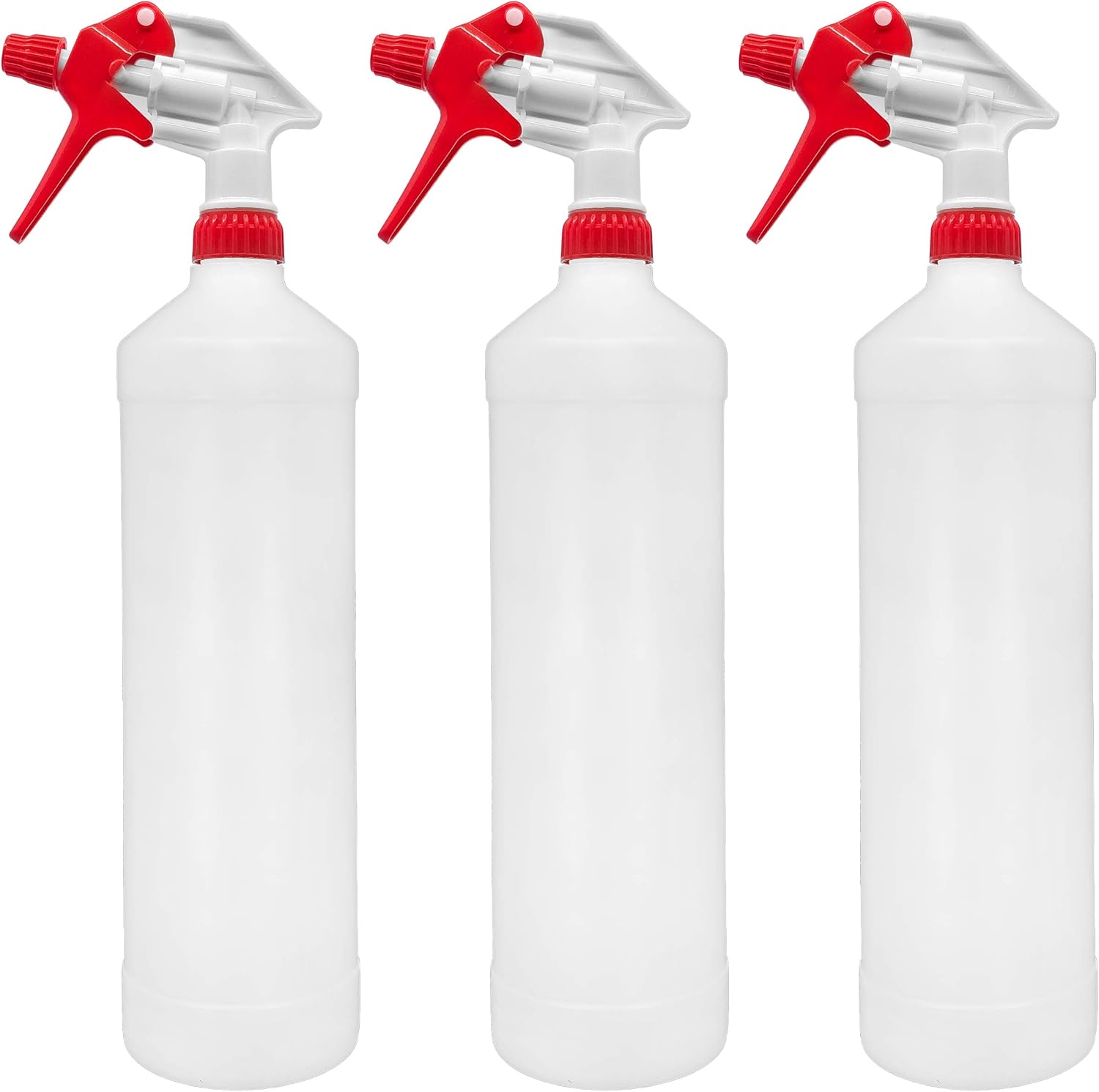 1-liter-sprühflasche, 3er-pack – Chemikalienbeständiges Hdpe – Ergonomische Pumpe – Sauber Und Ölbeständig