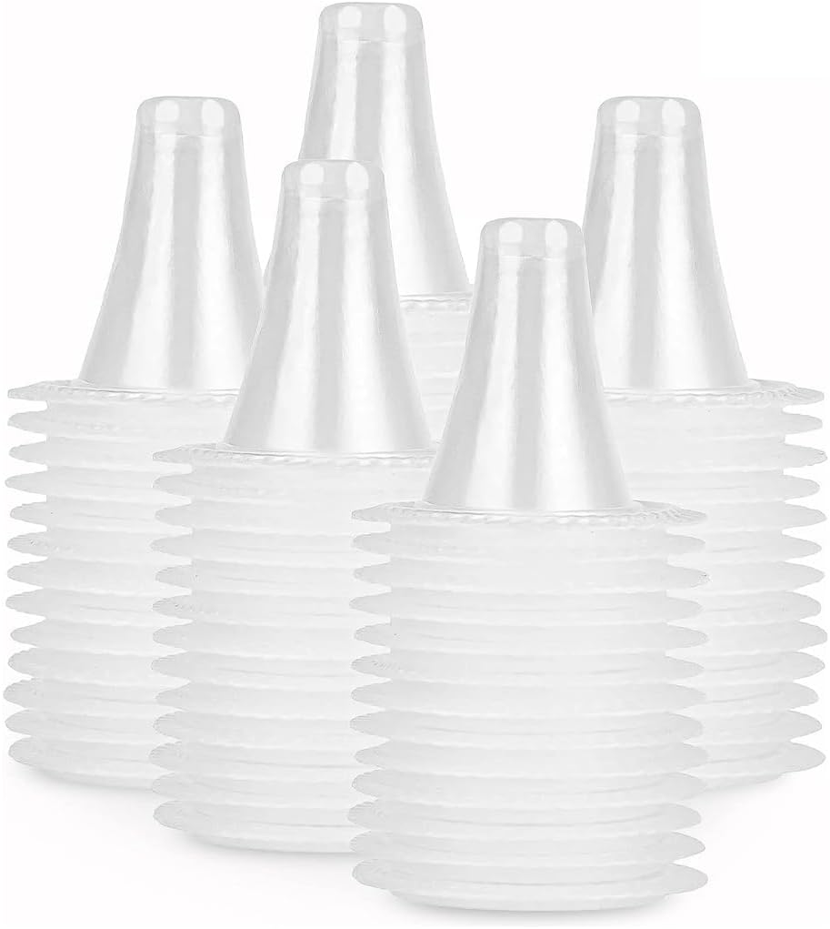 Thermometerspitzen – 200 Stück – Latexfreier Kunststoff – Ohrhygiene – Baby/erwachsener – 0,7 X 2,1 X 1,6 Cm