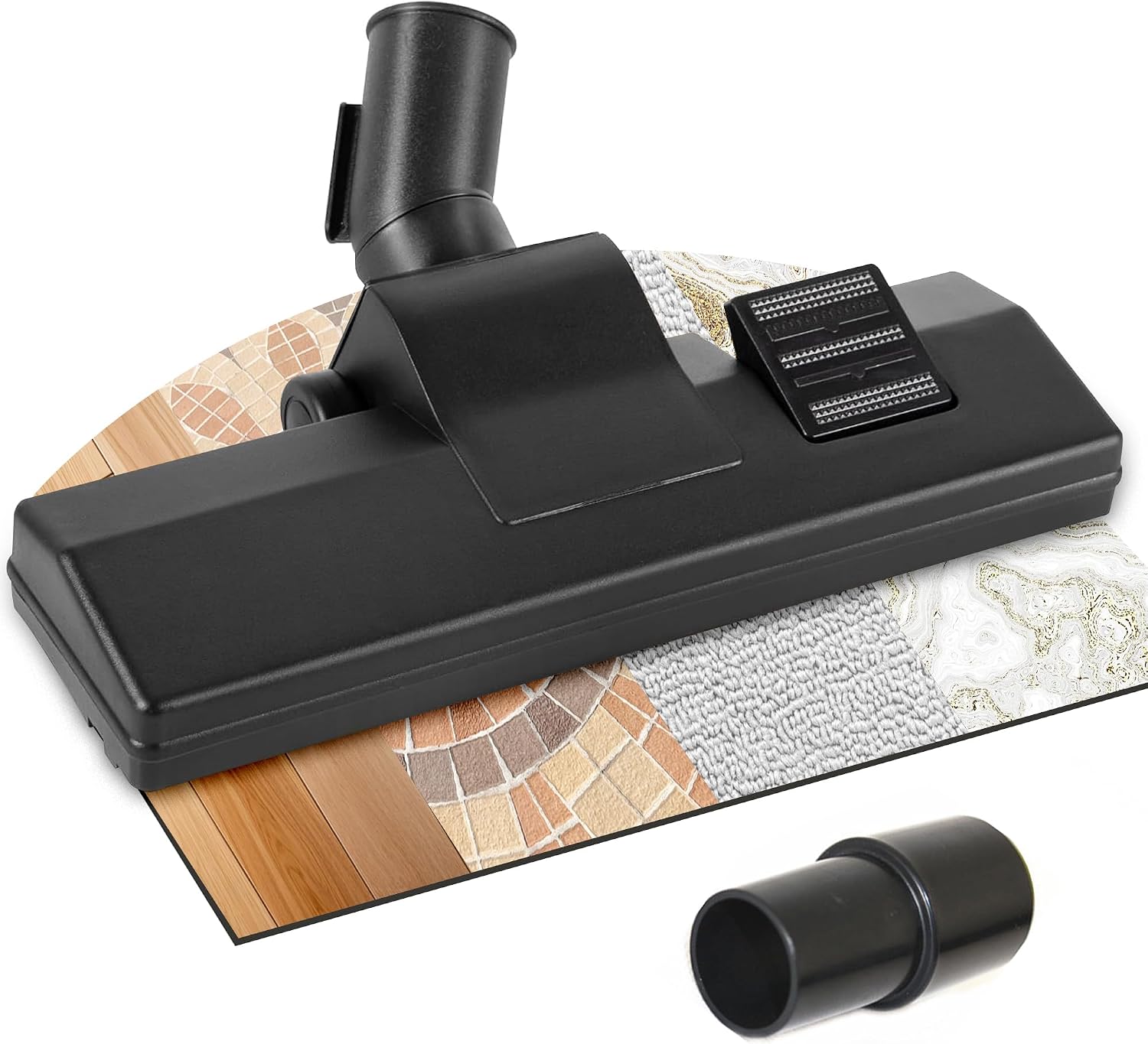 Universal-staubsaugerbürste – 1 Stück – Kunststoff Und Metall – Schalter Für Boden/teppich – Für Aeg, Miele Und Bosch – 35/32 Mm