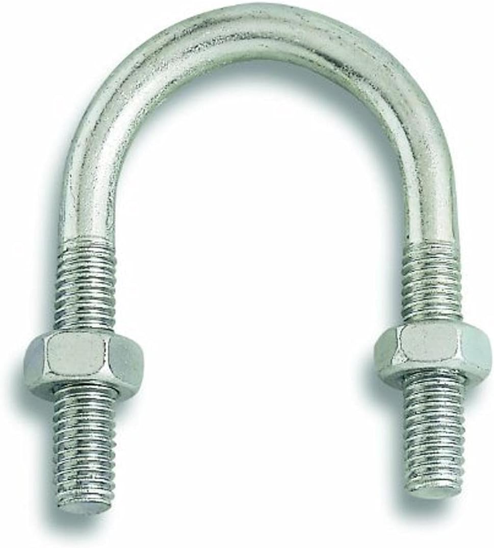Befestigungsflansch – 2er-pack – Verzinkter Stahl – M8 – 34 Mm Innendurchmesser – Für Metallrohre