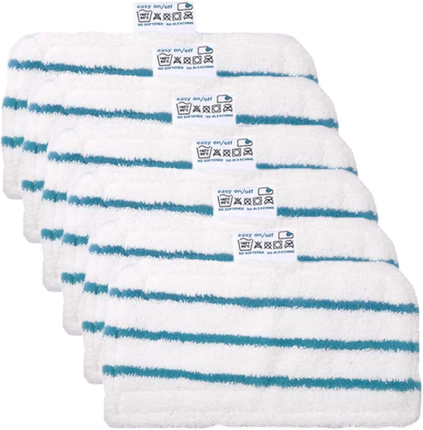 Mikrofasertuch-set – 6 Stück – Für Black & Decker – Waschbar Und Wiederverwendbar – Für Hartböden – 30 X 16 Cm