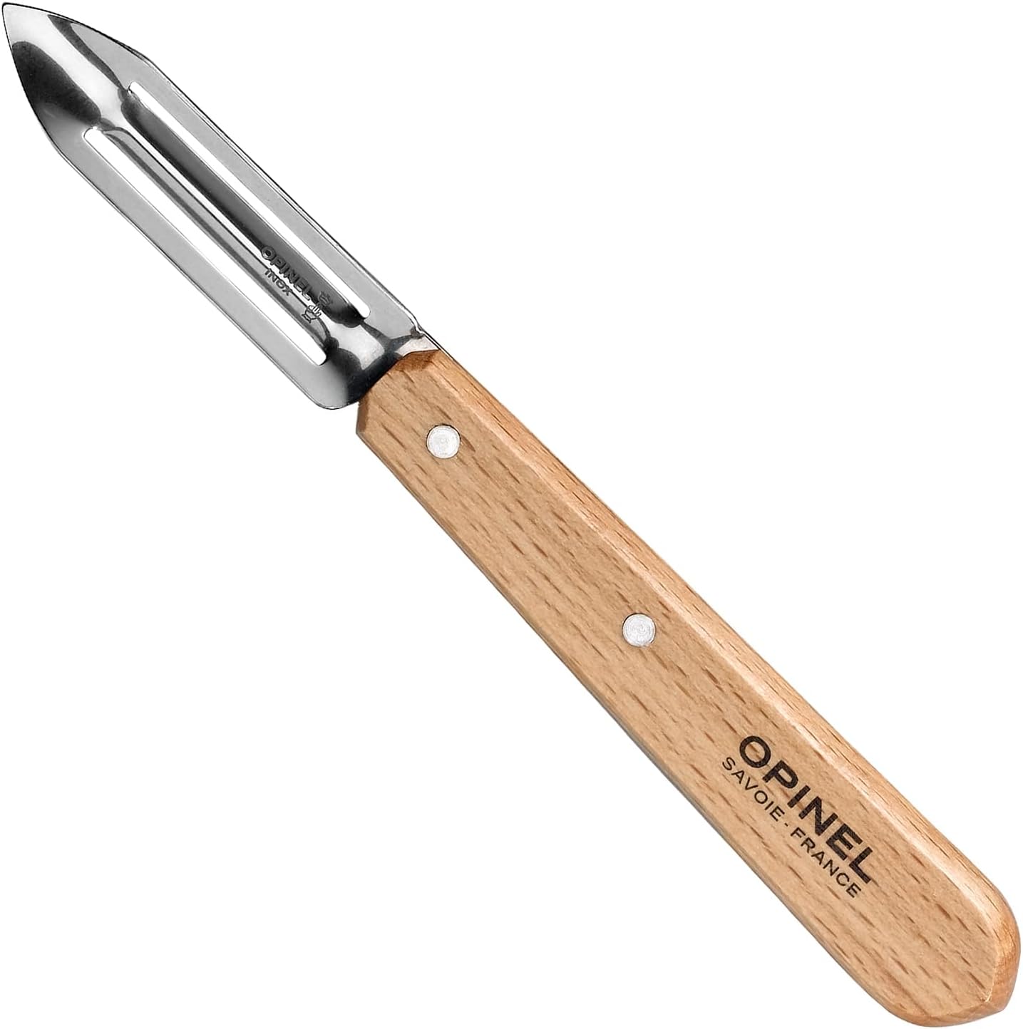 Küchenschäler Nr. 115 Aus Naturholz Mit Ergonomischer Edelstahlklinge Für Gemüse Und Obst, Zur Täglichen Zubereitung Von Speisen