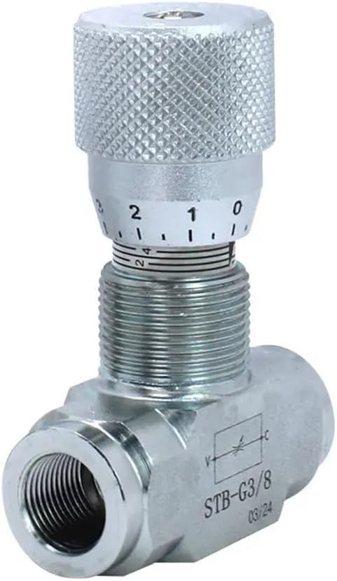 Hydraulisches Steuerventil G1/4 G3/8 Kohlenstoffstahl Bidirektionale Präzisions-durchflussregelung Industriesysteme