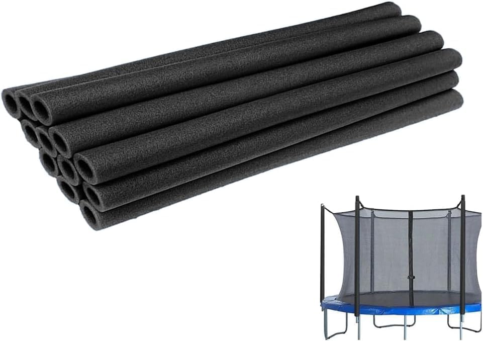 Packung Mit 12 Schaumstoffhüllen (88 Cm) Für Trampolinstangen, Wasserdicht Und Flexibel, Kindersicher Für Drinnen Und Draußen