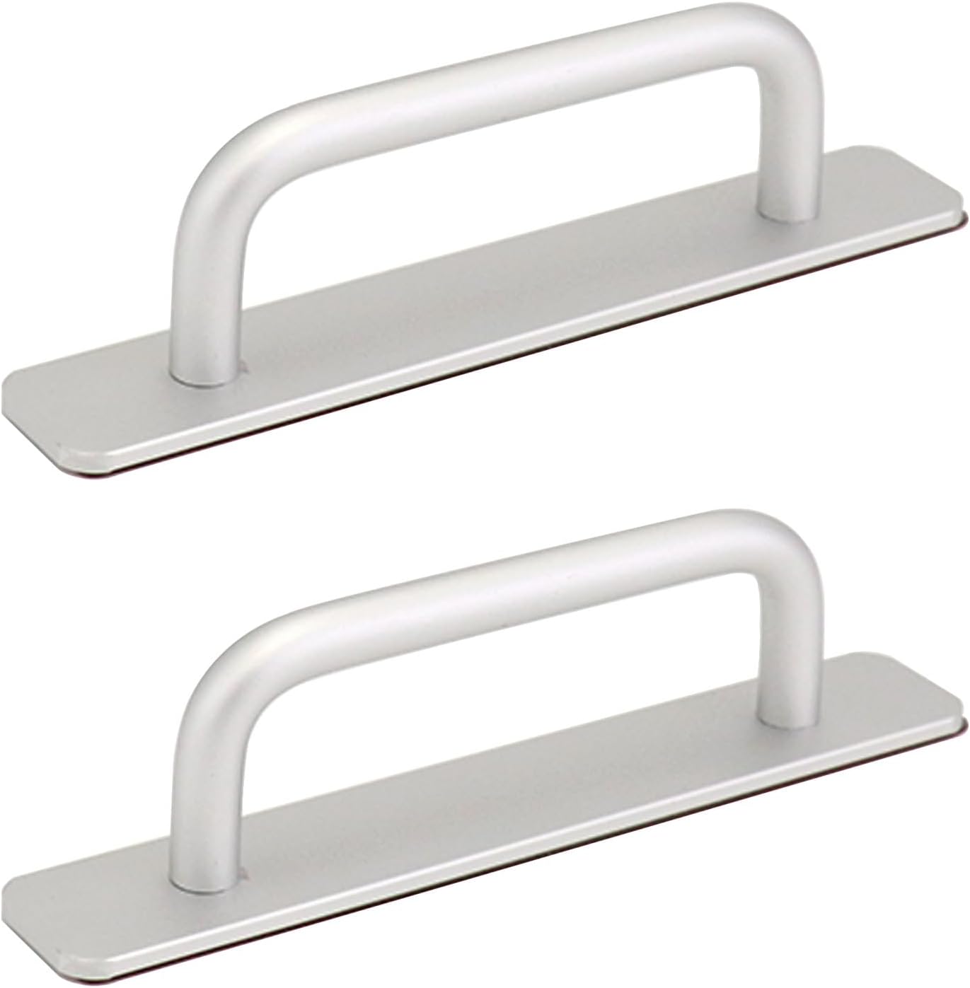 Schiebetürgriff X2, Silberfarbene Aluminiumlegierung, 148 X 25 Mm, Selbstklebend, Kein Bohren Erforderlich, Für Kleiderschranktüren