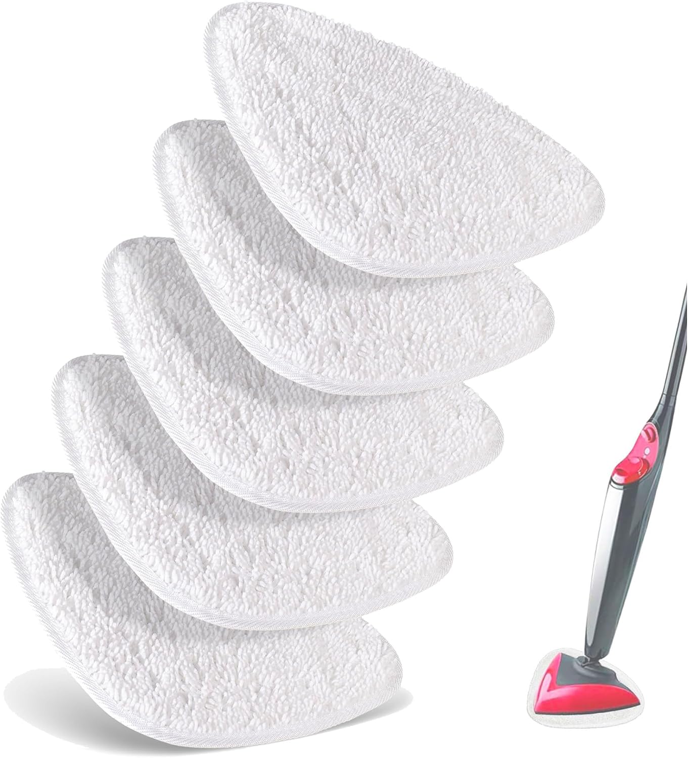 5 Mikrofaser-dampfmopp-nachfüllpackungen, Waschbar Bei 60 °c, Kompatibel Mit Dampfmopps Zur Reinigung Von Holz- Und Fliesenböden Im Haushalt