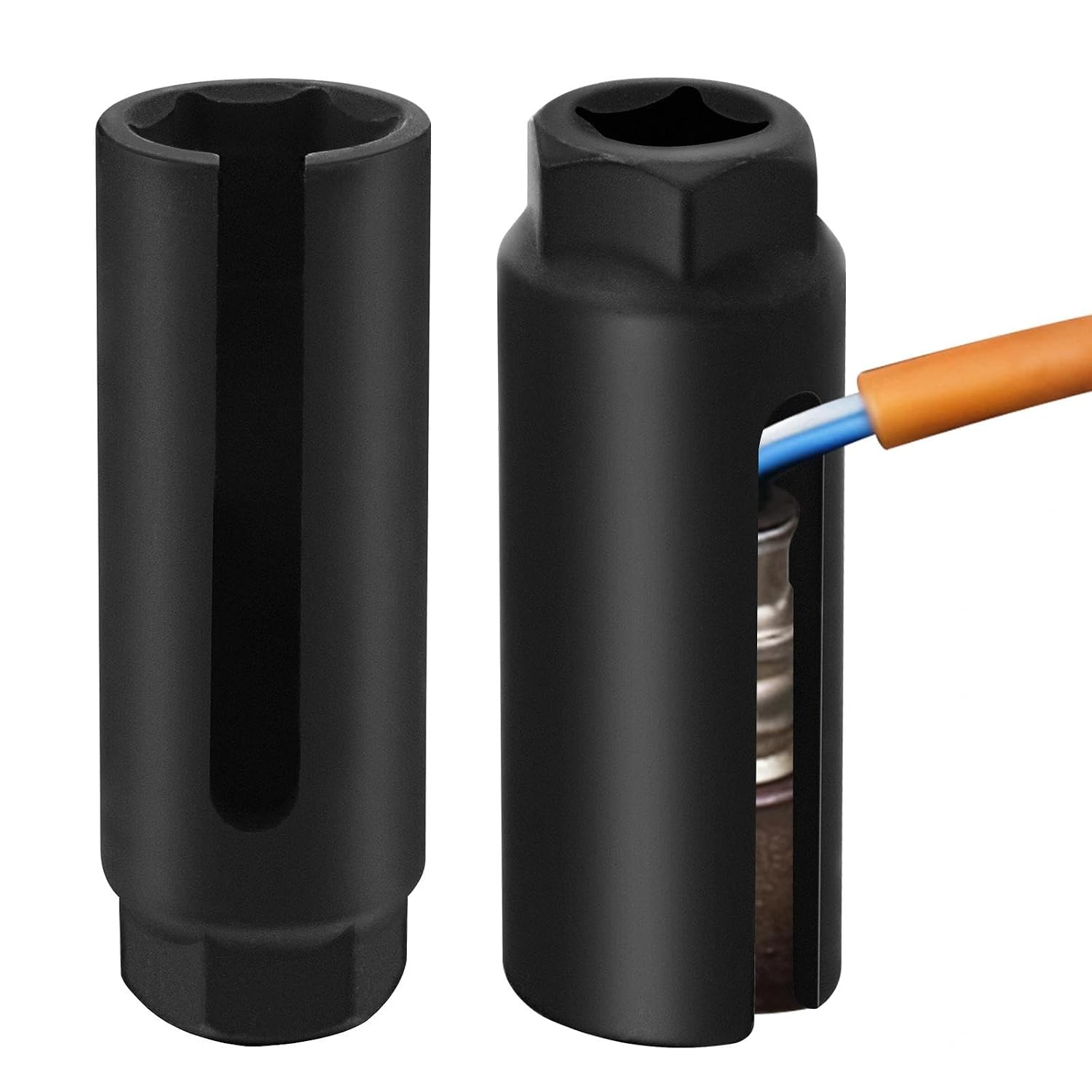 22-mm-lambdasonden-steckschlüssel, Chrom-vanadium-stahl, O2-sensor-ausbauwerkzeug, Seitlicher Schlitz Für Kfz-reparaturen