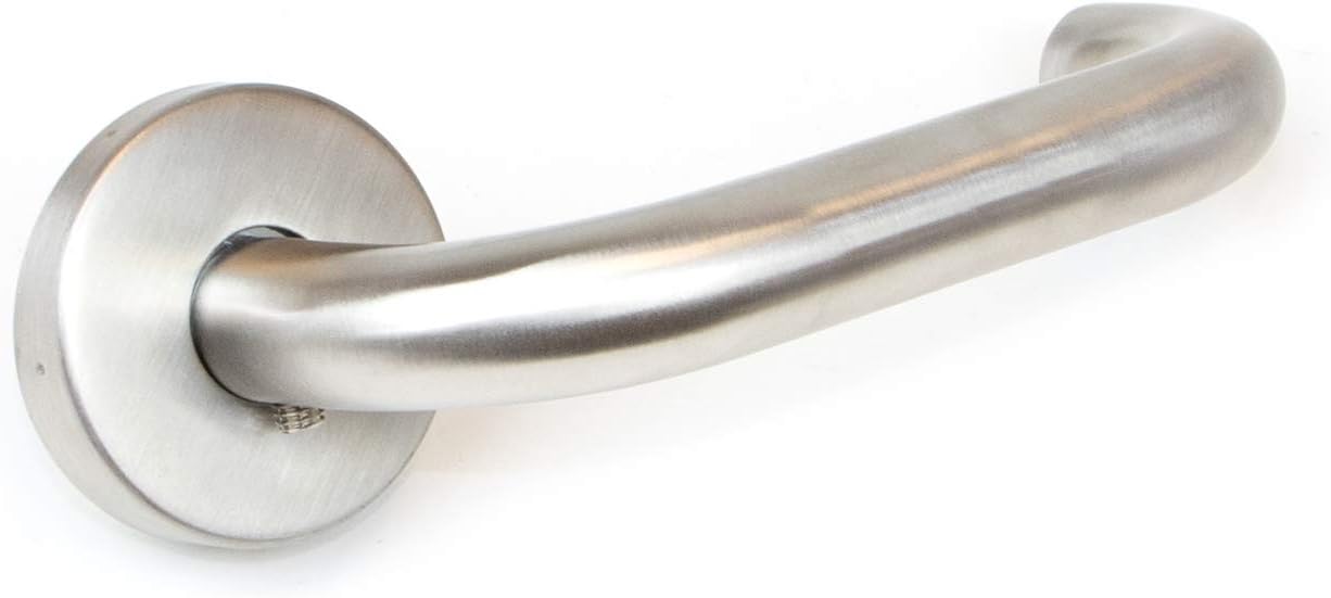 U-förmiger Innentürgriff Mit 53-mm-rosette, Edelstahl Satiniert, Mit Rückholfeder, Für 35–45 Mm Starke Türen, Geeignet Für Wohn- Und Büroräume