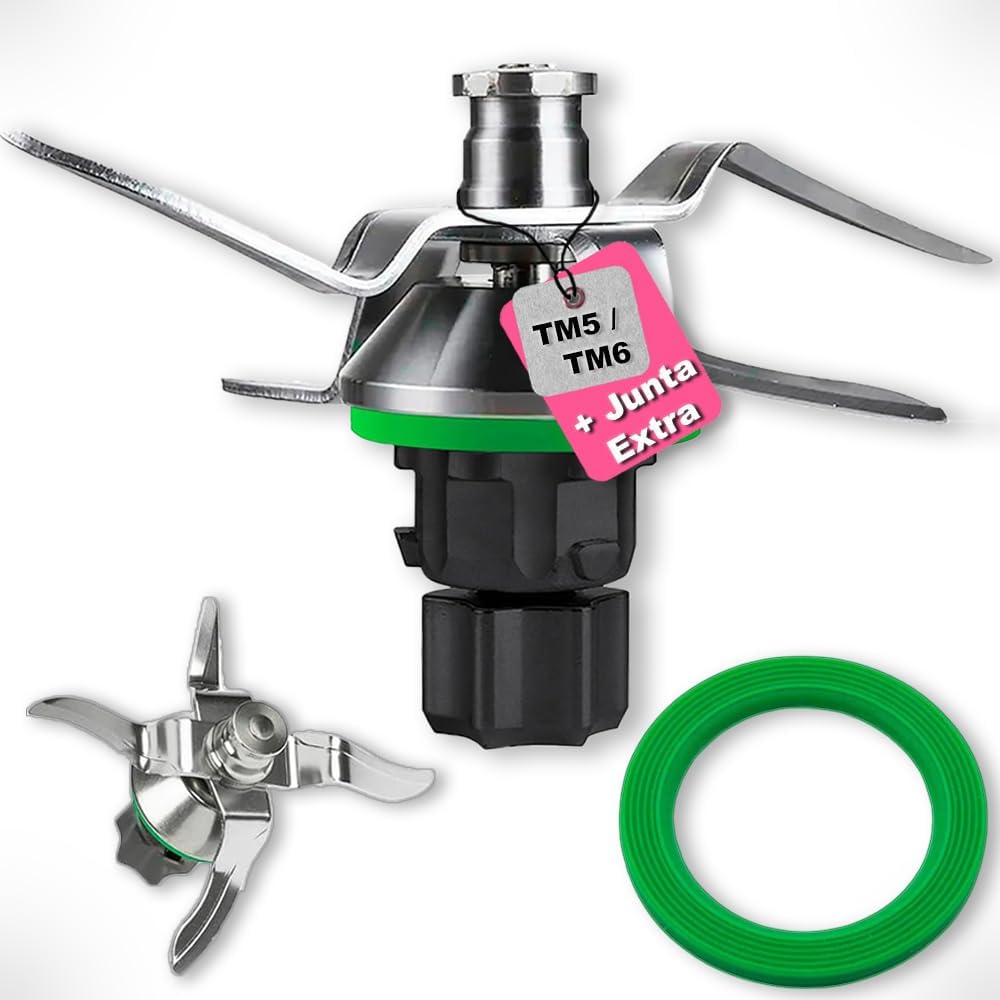 Ersatzmesser Aus Edelstahl Für Thermomix Tm5 Und Tm6 Mit 2 Silikondichtungen – Präzises Schneiden – Einfache Reinigung – Ideal Für Den Täglichen Gebrauch