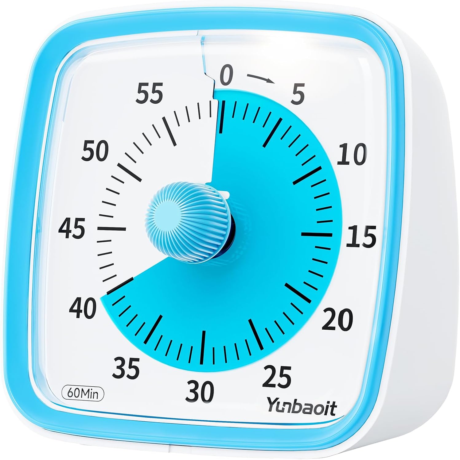 Visueller 60-minuten-timer Mit Nachtlicht, Geräuschloser Timer Mit Farbiger Scheibe, Zeitmanagement-tool Für Kinder Und Erwachsene, Ideal Für Zuhause, Schule Und Küche