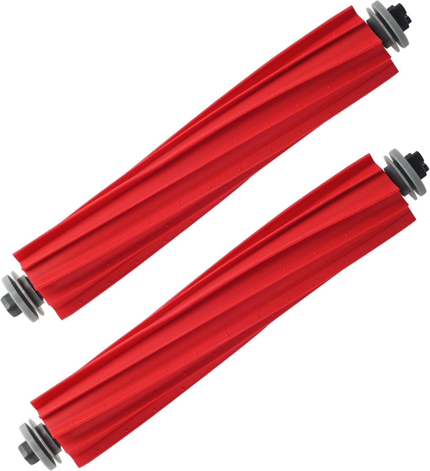 Walzenbürste – 2 Stück – Gummi – Verwicklungsfrei – Roborock S7 – Rot