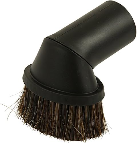 Staubsauger-möbelbürste – 1 Stück – Rosshaar – Drehkopf – Durchmesser 32 Und 35 Mm – Schwarz